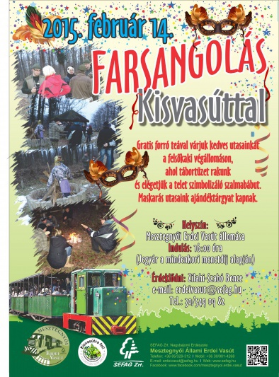 Farsangi kisvasút plakát
