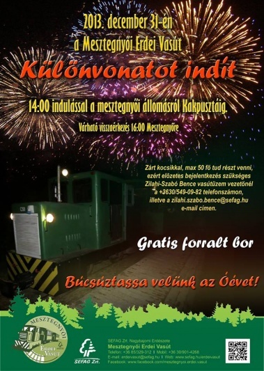 Szilveszteri Különvonat Plakát