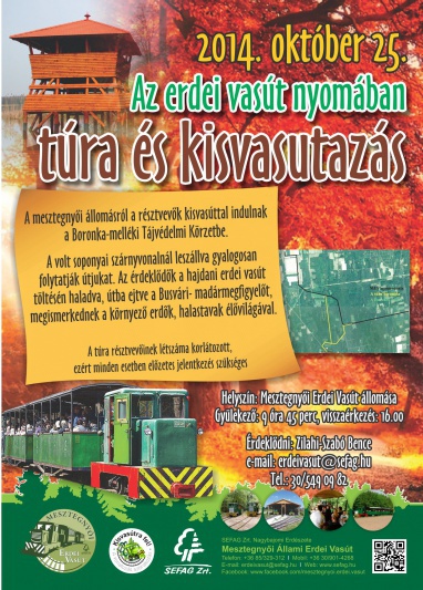 ERdei vasút nyomában túra 2014. október 25.