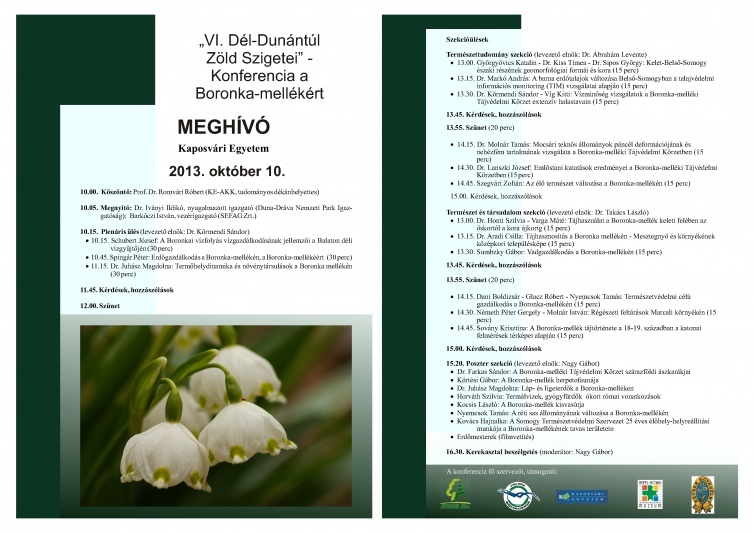 Boronka konferencia meghívó
