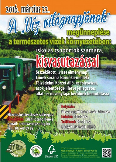 Víz világnapja programfelhívó plakát